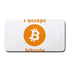 I Accept Bitcoin Medium Bar Mats by Valentinaart