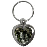 Water Waterfall Nature Splash Flow Key Chains (Heart)  Front