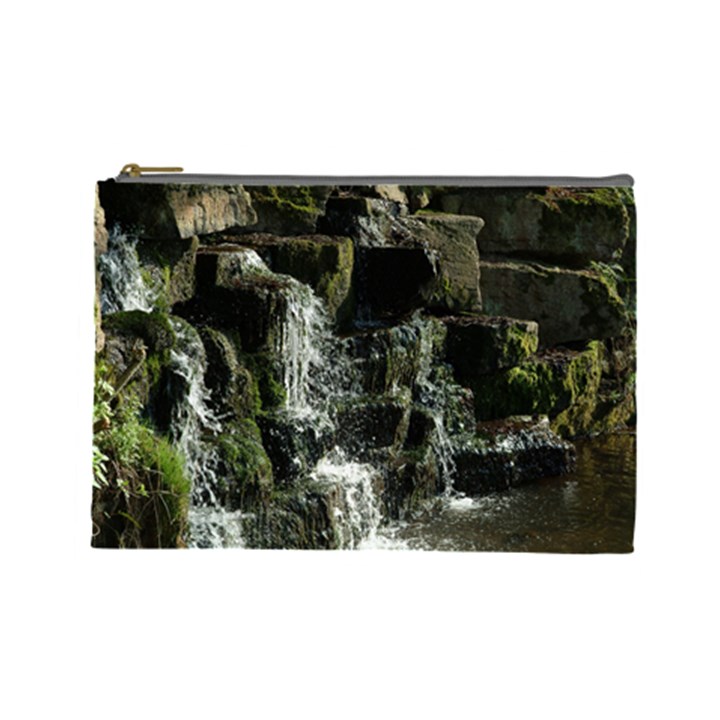 Water Waterfall Nature Splash Flow Cosmetic Bag (Large) 