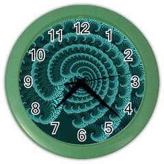 Fractals Form Pattern Abstract Color Wall Clocks