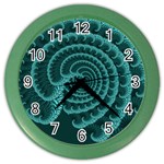 Fractals Form Pattern Abstract Color Wall Clocks Front