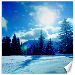 Ski Holidays Landscape Blue Canvas 20  X 20   by BangZart