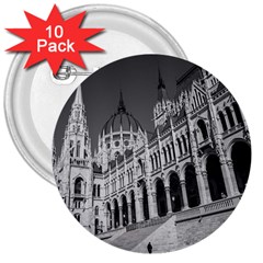 Architecture Parliament Landmark 3  Buttons (10 Pack)  by BangZart