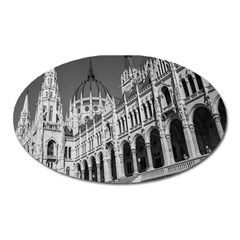 Architecture Parliament Landmark Oval Magnet by BangZart