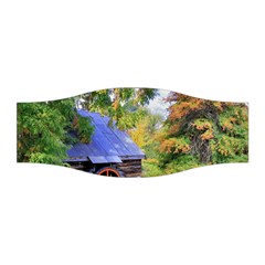 Landscape Blue Shed Scenery Wood Stretchable Headband