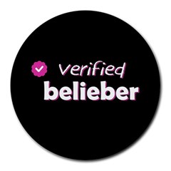 Verified Belieber Round Mousepads by Valentinaart