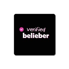 Verified Belieber Square Magnet by Valentinaart