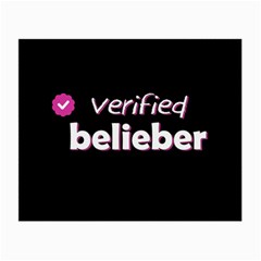 Verified Belieber Small Glasses Cloth (2-side) by Valentinaart