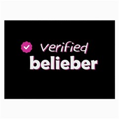 Verified Belieber Large Glasses Cloth by Valentinaart