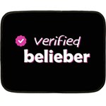 Verified Belieber Double Sided Fleece Blanket (Mini)  35 x27  Blanket Back