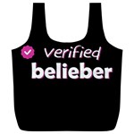 Verified Belieber Full Print Recycle Bags (L)  Back