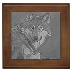 Wolf Forest Animals Framed Tiles Front