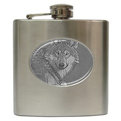 Wolf Forest Animals Hip Flask (6 oz)