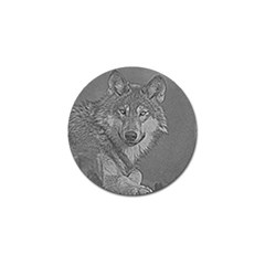 Wolf Forest Animals Golf Ball Marker