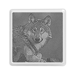 Wolf Forest Animals Memory Card Reader (square)  by BangZart