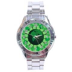 Earth Forest Forestry Lush Green Stainless Steel Analogue Watch by BangZart