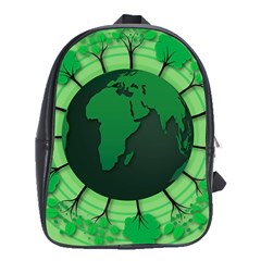 Earth Forest Forestry Lush Green School Bag (xl)