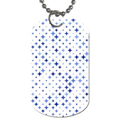 Star Curved Background Blue Dog Tag (two Sides) by BangZart