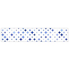 Star Curved Background Blue Small Flano Scarf