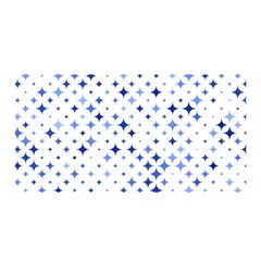 Star Curved Background Blue Satin Wrap