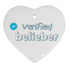 Verified Belieber Ornament (heart) by Valentinaart