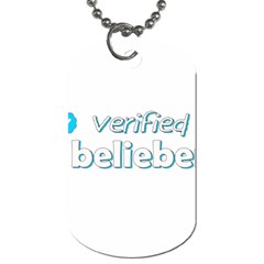 Verified Belieber Dog Tag (two Sides) by Valentinaart