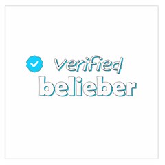 Verified Belieber Large Satin Scarf (square) by Valentinaart