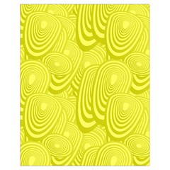 Yellow Oval Ellipse Egg Elliptical Drawstring Bag (small)