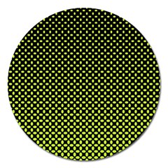 Pattern Halftone Background Dot Magnet 5  (round) by BangZart