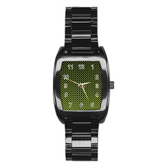 Pattern Halftone Background Dot Stainless Steel Barrel Watch by BangZart