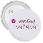 Verified Belieber 3  Buttons Front