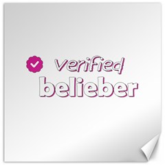 Verified Belieber Canvas 12  X 12   by Valentinaart