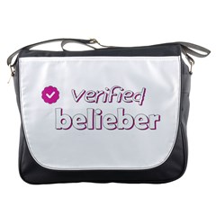Verified Belieber Messenger Bags by Valentinaart