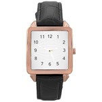 Pattern Background Monochrome Rose Gold Leather Watch  Front