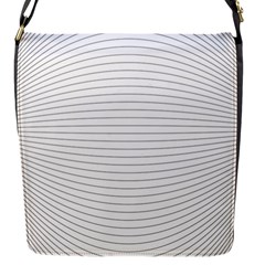 Pattern Background Monochrome Flap Messenger Bag (s)