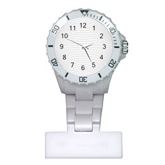 Pattern Background Monochrome Plastic Nurses Watch