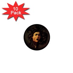 Medusa 1  Mini Buttons (10 Pack)  by Valentinaart