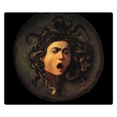 Medusa Double Sided Flano Blanket (small)  by Valentinaart