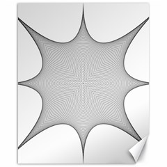 Star Grid Curved Curved Star Woven Canvas 16  X 20   by BangZart