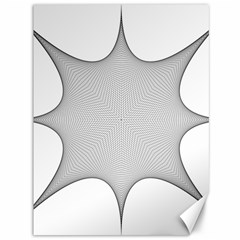 Star Grid Curved Curved Star Woven Canvas 36  X 48   by BangZart