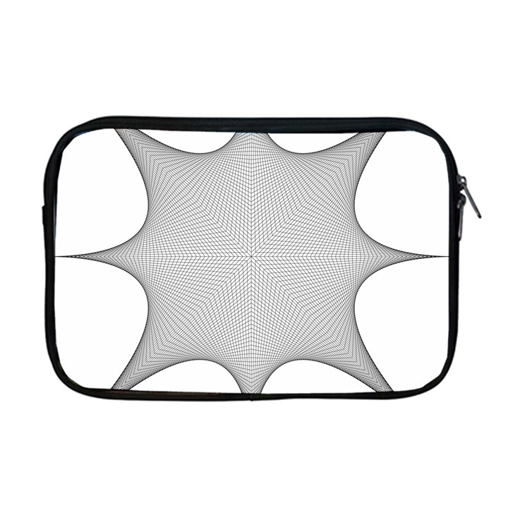 Star Grid Curved Curved Star Woven Apple MacBook Pro 17  Zipper Case