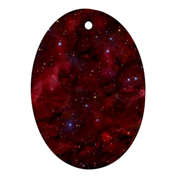 Abstract Fantasy Color Colorful Oval Ornament (Two Sides)