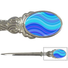 Blue Background Water Design Wave Letter Openers