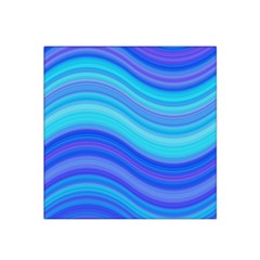 Blue Background Water Design Wave Satin Bandana Scarf