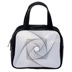 Rotation Rotated Spiral Swirl Classic Handbags (one Side) by BangZart