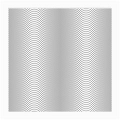 Monochrome Curve Line Pattern Wave Medium Glasses Cloth by BangZart