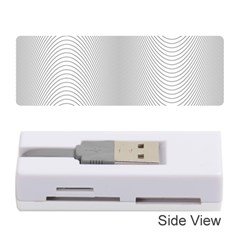 Monochrome Curve Line Pattern Wave Memory Card Reader (stick) 