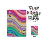 Wave Background Happy Design Playing Cards 54 (Mini)  Front - Club7