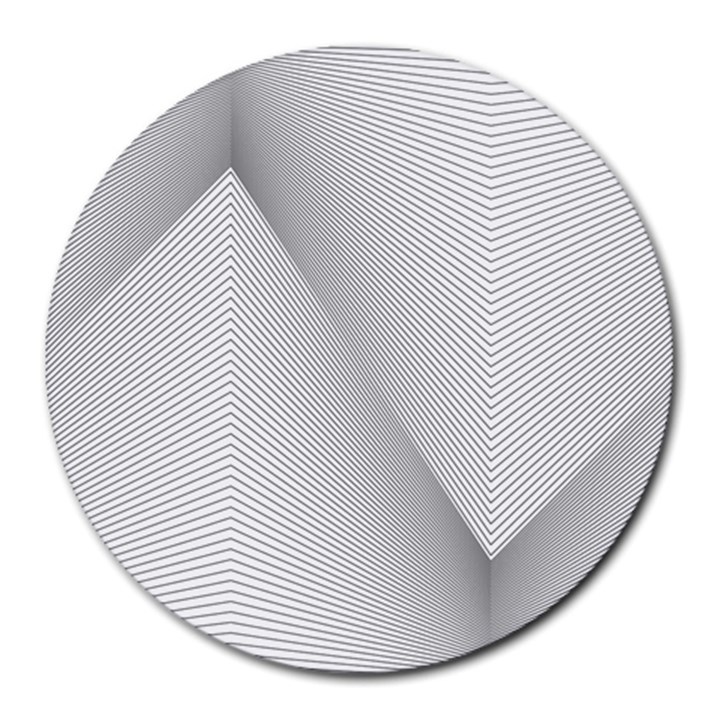 Background Pattern Stripe Round Mousepads