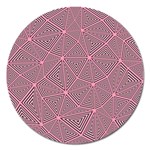 Triangle Background Abstract Magnet 5  (Round) Front